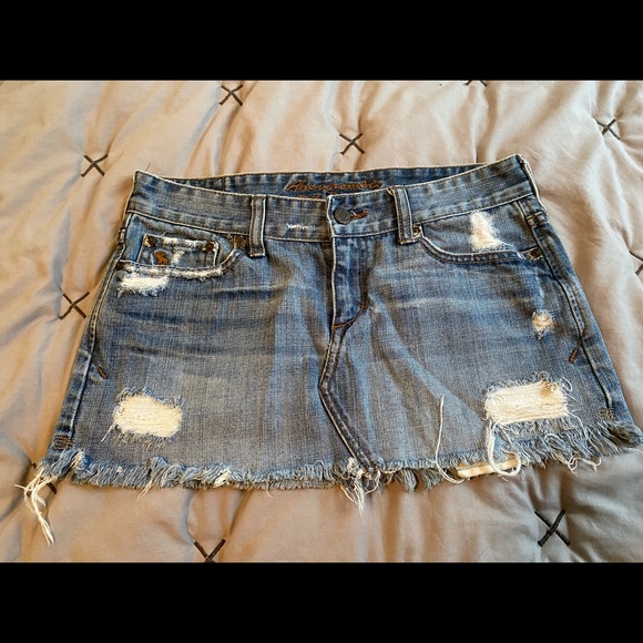 Abercrombie & Fitch Dresses & Skirts - Abercrombie & Fitch womens juniors jean skirt 0